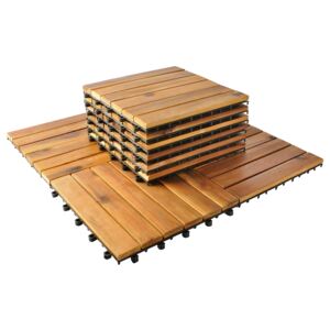 Malatec Dřevěné dlaždice 30 x 30 cm 10 kusů, 5100