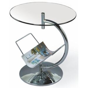 Konferenční stolek ALMA- sklo bezbarvé
