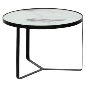 Hoorns Skleněný odkládací stolek Corbie 55 cm