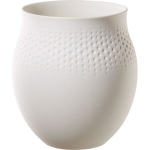 Villeroy & Boch Collier Blanc porcelánová váza Perle, 17,5 cm
