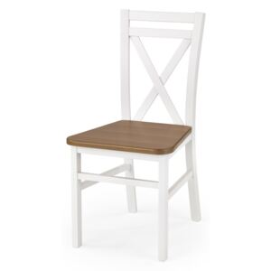 Dřevěná židle DARIUSZ 2 Halmar Olše / bílá