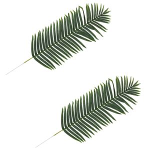 Umělé listy palma 2 ks zelené 140 cm