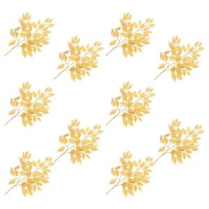Umělé listy fíkus 10 ks zlaté 65 cm