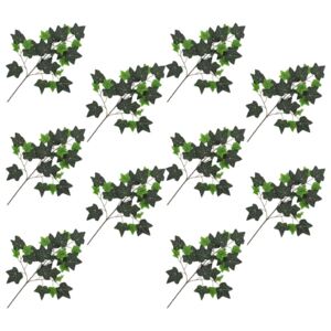 Umělé listy břečťan 10 ks zelené 70 cm