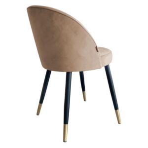 Moderní čalouněná židle Glamon s černo-zlatými nohami - Magic velvet 06
