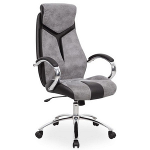 Kancelářská židle FIXIT, 115-125x63x52x49-59, černá/šedá