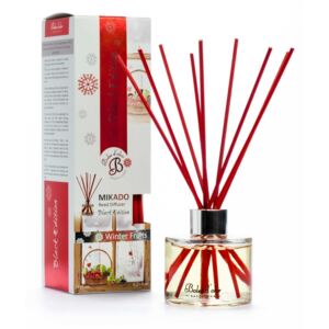 Difuzér s vůní ovoce Ego Dekor Mikado Black Edition Winter Fruits, 125 ml
