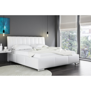 Čalouněná postel LANA + matrace DE LUX, 160x200, madryt 128