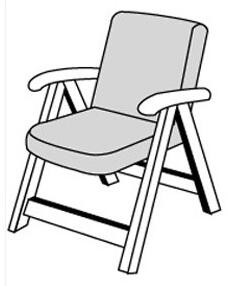 Doppler ELEGANT 2234 nízký - polstr na židli a křeslo