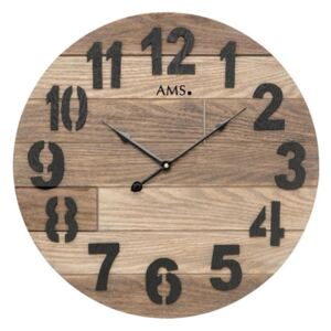 Dřevěné designové hodiny AMS 9569