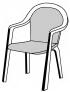 Doppler SPOT 6118 monoblok nízký - polstr na židli