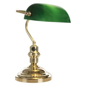 Globo GLOBO 2491 - Stolní lampa ANTIQUE 1xE27/60W zelená - zlatá GL0430