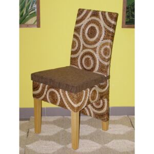 Jídelní židle CECILY - borovice - banánový list