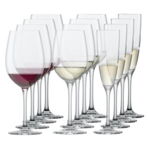 Křišťálové sklenice na víno, sada na bílé, červené a sekt 12 kusů, SCHOTT ZWIESEL 121239