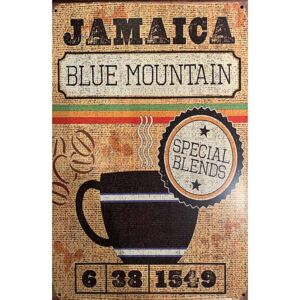 Cedule Jamaica Coffee 30cm x 20cm Plechová cedule