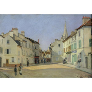 Obraz, Reprodukce - Rue de la Chaussee at Argenteuil, 1872, Alfred Sisley