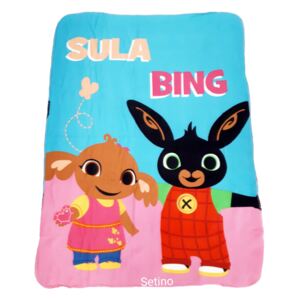 Setino Dětská fleecová deka \"Bing\" - 100 x 140 cm růžová