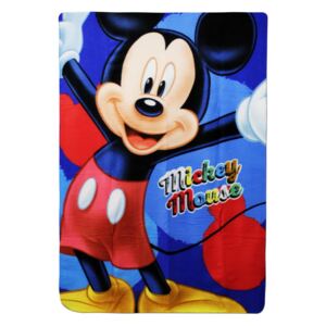 Setino Dětská fleecová deka \"Mickey Mouse\" - 100 x 140 cm modrá