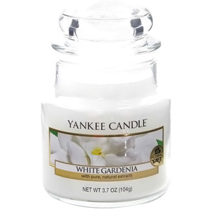 Svíčka ve skleněné dóze Yankee Candle Bílá gardénie, 104 g