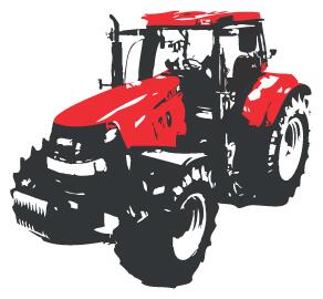 Traktor - samolepka na zeď