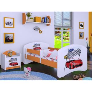 Dětská postel bez šuplíku 160x80cm RALLY - oranžová