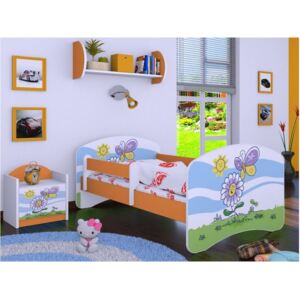 Dětská postel bez šuplíku 160x80cm PALOUČEK - oranžová