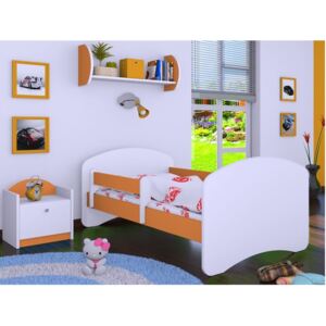 Dětská postel bez šuplíku 160x80cm BEZ MOTIVU - oranžová