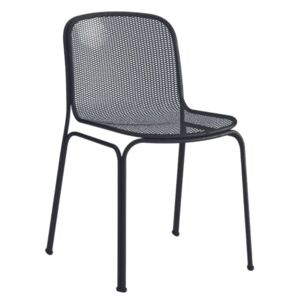 Černá kovová zahradní židle COLOS VILLA 1