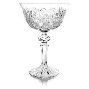 Bohemia Crystal Broušené sklenice na šampaňské 180ml (set po 6ks)