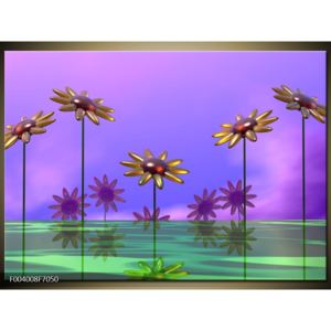 Moderní obraz skleněných květin (F004008F7050)