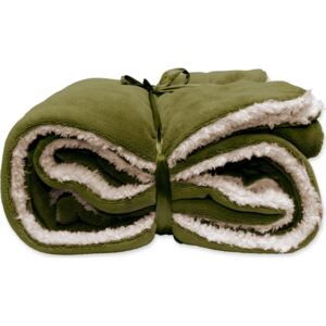 Unique Living Zimní deka Lars avokádově zelená