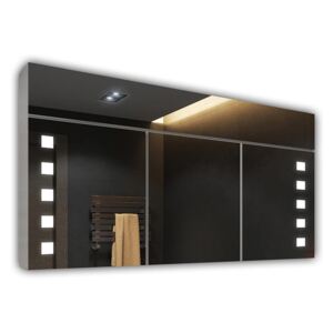Zrcadlová skříňka LED Světle šedá S3S03