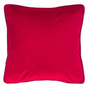 Červený polštář Tiseco Home Studio Velvety, 45 x 45 cm