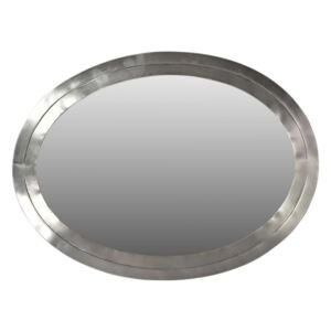 Zrcadlo oválné stříbrné