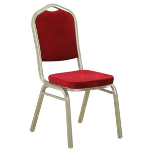 Konferenční židle stohovatelná v látce bordó TK2021