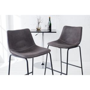 Barová židle RANGO – vintage šedá