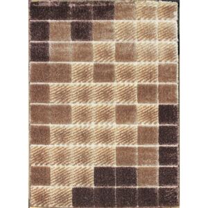 Berfin Dywany Kusový koberec Seher 3D 2615 Brown Beige - 60x100 cm