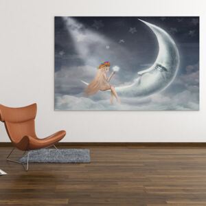 Obraz - měsíční víla pátno na podrámku 60 x 40 cm