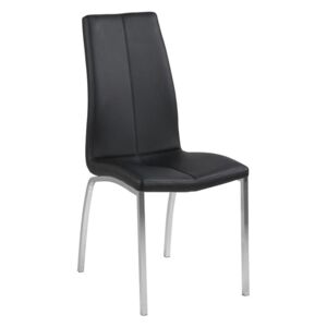Jídelní židle Oliver, ekokůže, černá