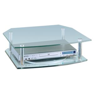 Televizní stolek otočný WV05-2200 sklo čiré, chrom