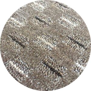 Vopi koberce Kusový koberec Valencia hnědá kulatý - 100x100 (průměr) kruh cm