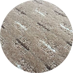 Vopi koberce Kusový koberec Valencia béžová kulatý - 80x80 (průměr) kruh cm