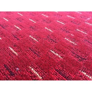 Vopi koberce Metrážový koberec Valencia červená - Rozměr na míru bez obšití cm