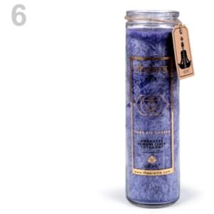 Vonná svíčka ve skle velká - 6 modrá povědomí Stoklasa
