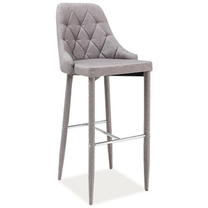 Barová židle BEATRIS H-1, 109x46x42, šedá tap. 06