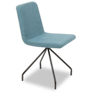 Jídelní židle v mentolové barvě na kovové konstrukci TK2069