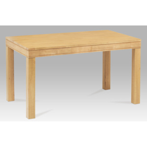 Jídelní stůl dřevěný 140x80 cm dub bělený AUT-5627 OAK1