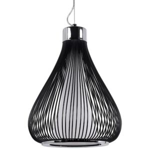 Stropní svítidlo, kovová lampa - barva černá, Ø 34 cm x 45 cm