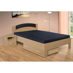 Nabytekmorava postel Jason 200x120 cm matrace: bez matrace, Barva postele: bílá 113, Úložný prostor: bez úložného prostoru