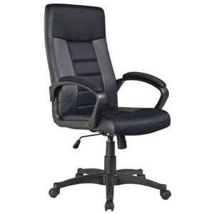 Kancelářská židle IMPORT, 112-124x64x47x45-57, černá